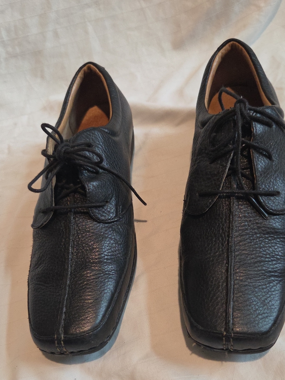 🐝 Rockport Black Pebbled Leather Lace-Up Oxfords Sz 9M NICE🐝
